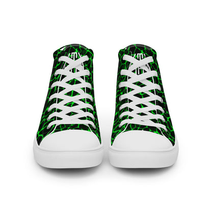 Sixty Eight 93 Logo White Boa Black Lime Men's High Top Shoes