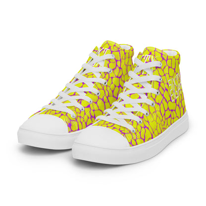 Sixty Eight 93 Logo White Boa Gold Rush Purple Men's High Top Shoes