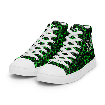 Sixty Eight 93 Logo White Boa Black Lime Men's High Top Shoes