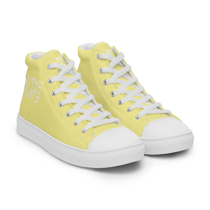 Sixty Eight 93 Logo White Gold Men's High Top Shoes