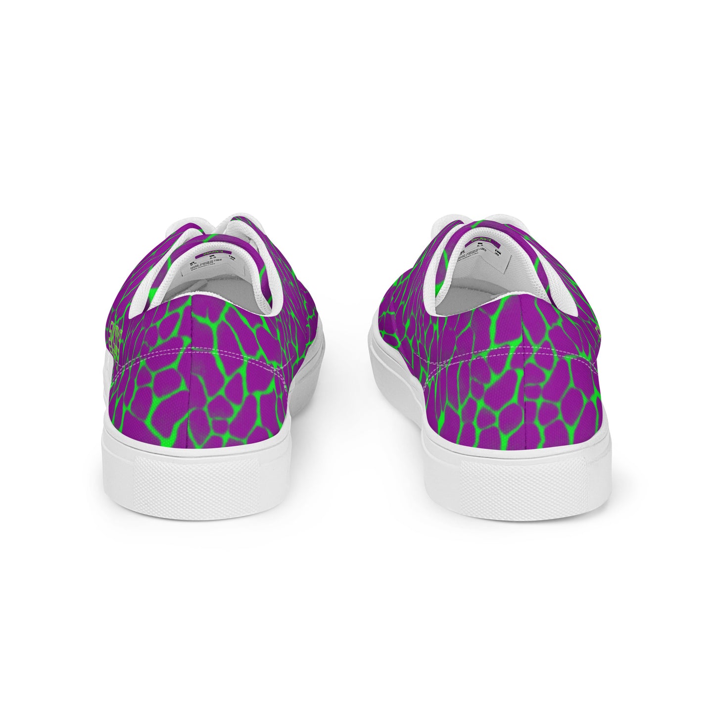 Sixty Eight 93 Logo Lime Green & White Boa Purple Lime Men's Low Top Shoes