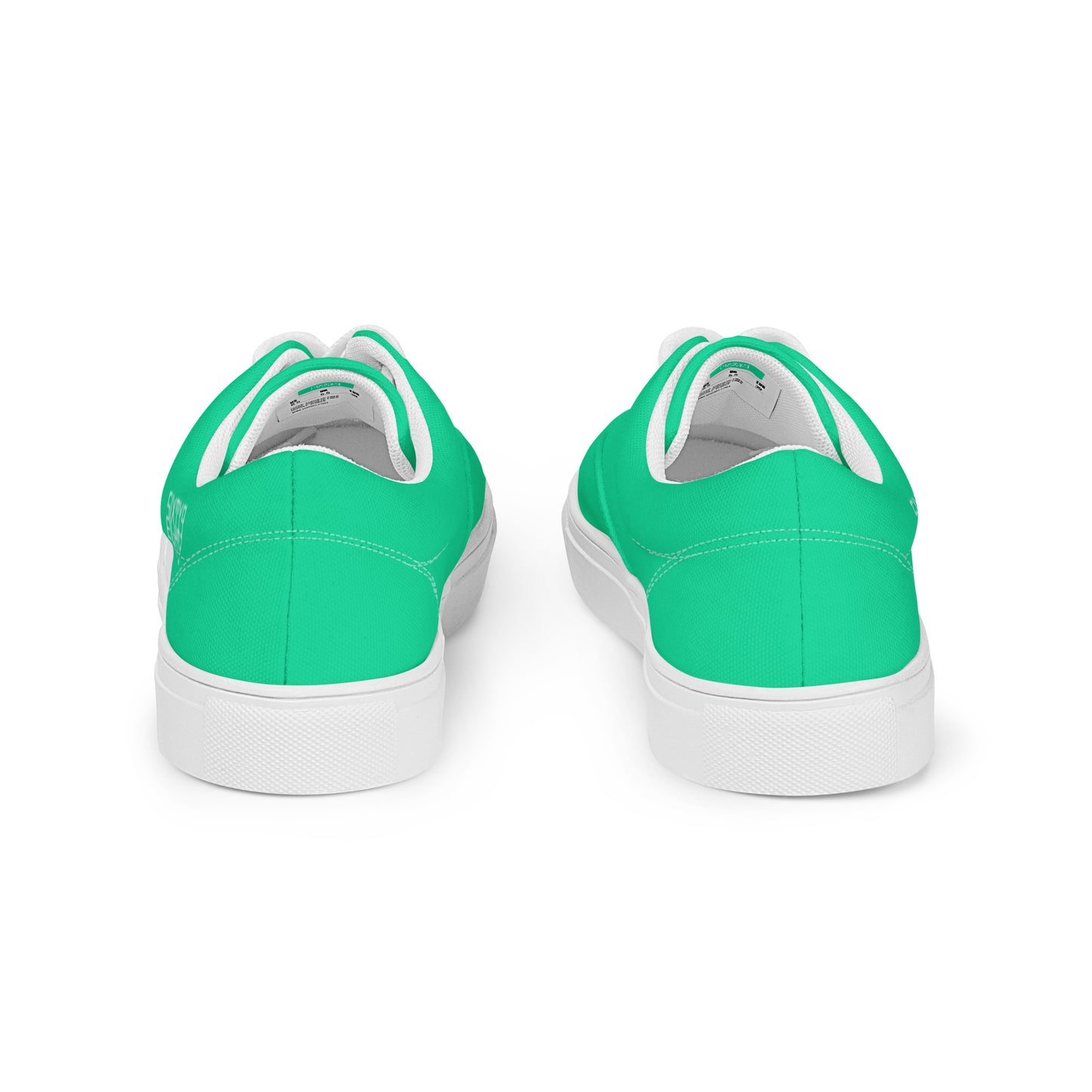 Sixty Eight 93 Logo White & Sea Green Men's Low Top Shoes