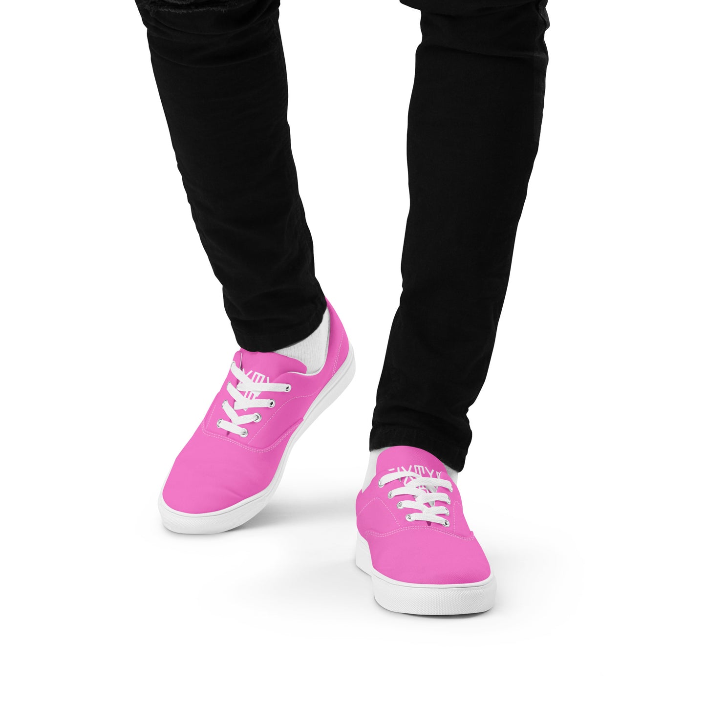 Sixty Eight 93 Logo White & Pink Men's Low Top Shoes