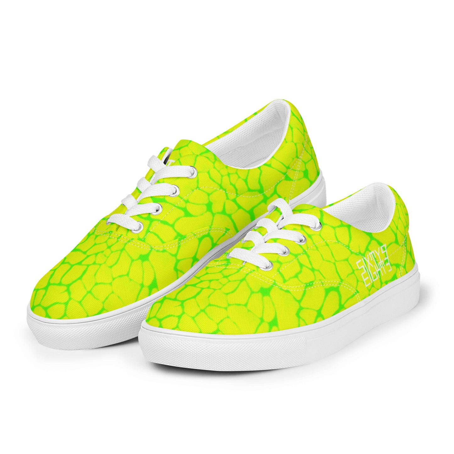 Sixty Eight 93 Logo White Boa Lemonade Lime Men's Low Top Shoes