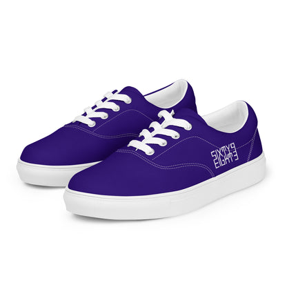 Sixty Eight 93 Logo White & Royal Blue Men's Low Top Shoes