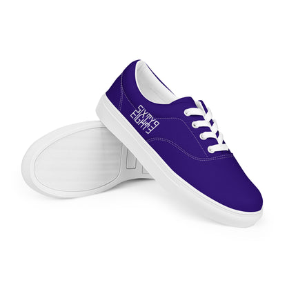 Sixty Eight 93 Logo White & Royal Blue Men's Low Top Shoes
