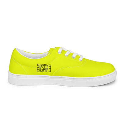 Sixty Eight 93 Logo Black & Lemonade Men's Low Top Shoes