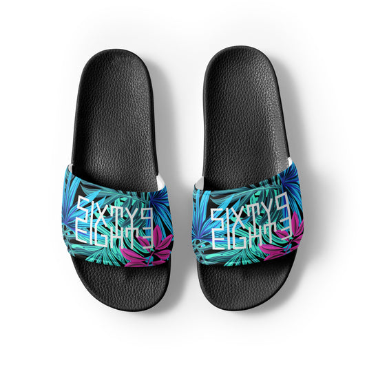 Sixty Eight 93 Logo White Tropical 1.0 Men’s Slides