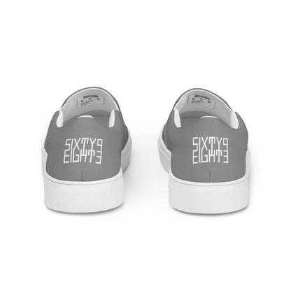 Sixty Eight 93 Logo White & Grey Men’s Slip On Shoes
