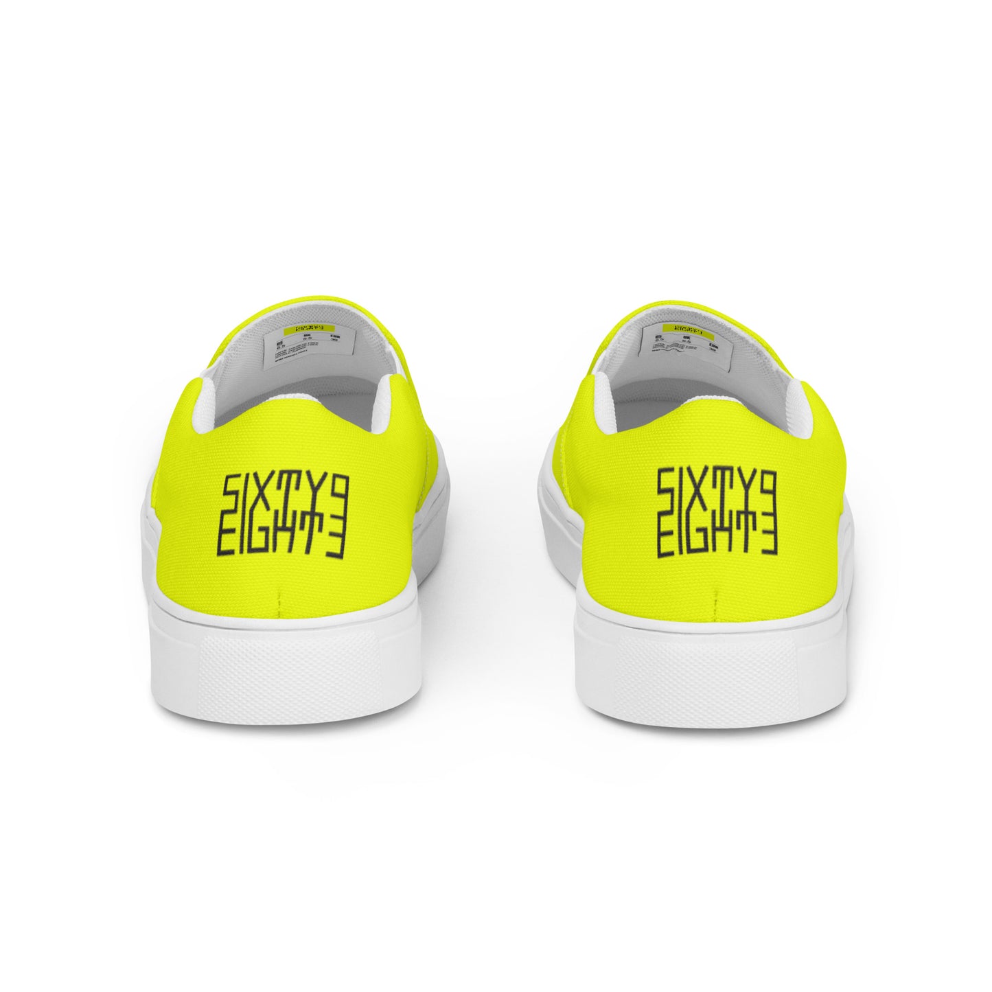 Sixty Eight 93 Logo Black & Lemonade Men's Slip On Shoes