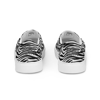 Sixty Eight 93 Logo Black & White OG Zebra Men's Slip On Shoes
