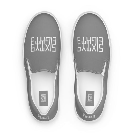 Sixty Eight 93 Logo White & Grey Men’s Slip On Shoes