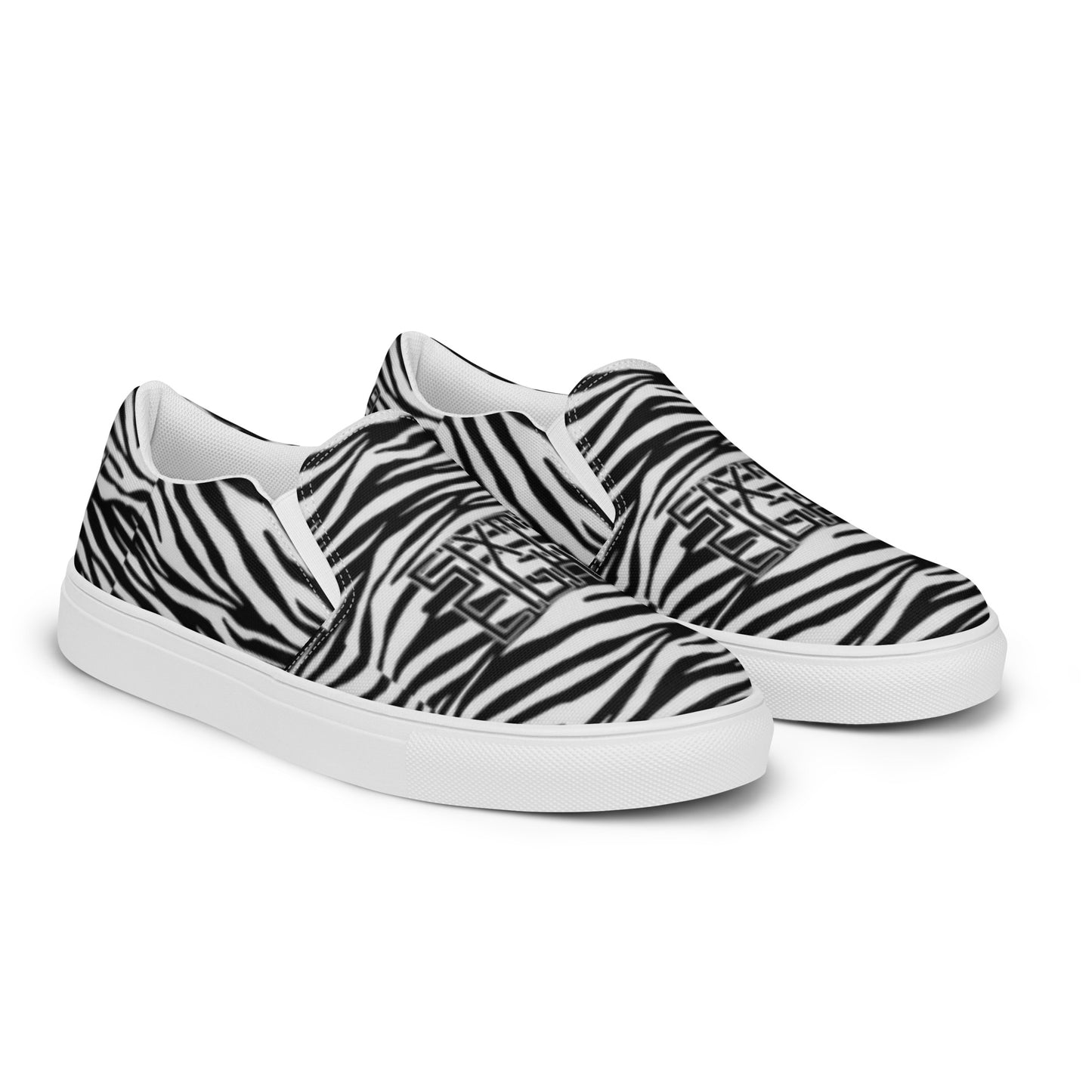 Sixty Eight 93 Logo Black & White OG Zebra Men's Slip On Shoes