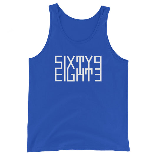 Sixty Eight 93 Logo White Unisex Tank Top