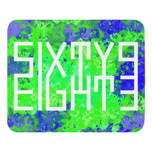Sixty Eight 93 Logo White Earthy Mouse Pad