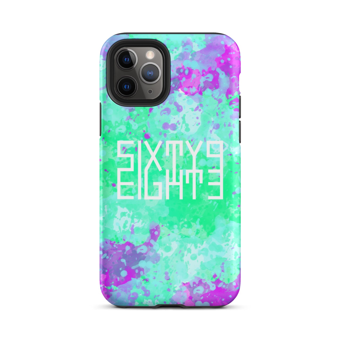 Sixty Eight 93 Logo White Incredible Marble Blue Tough iPhone Case