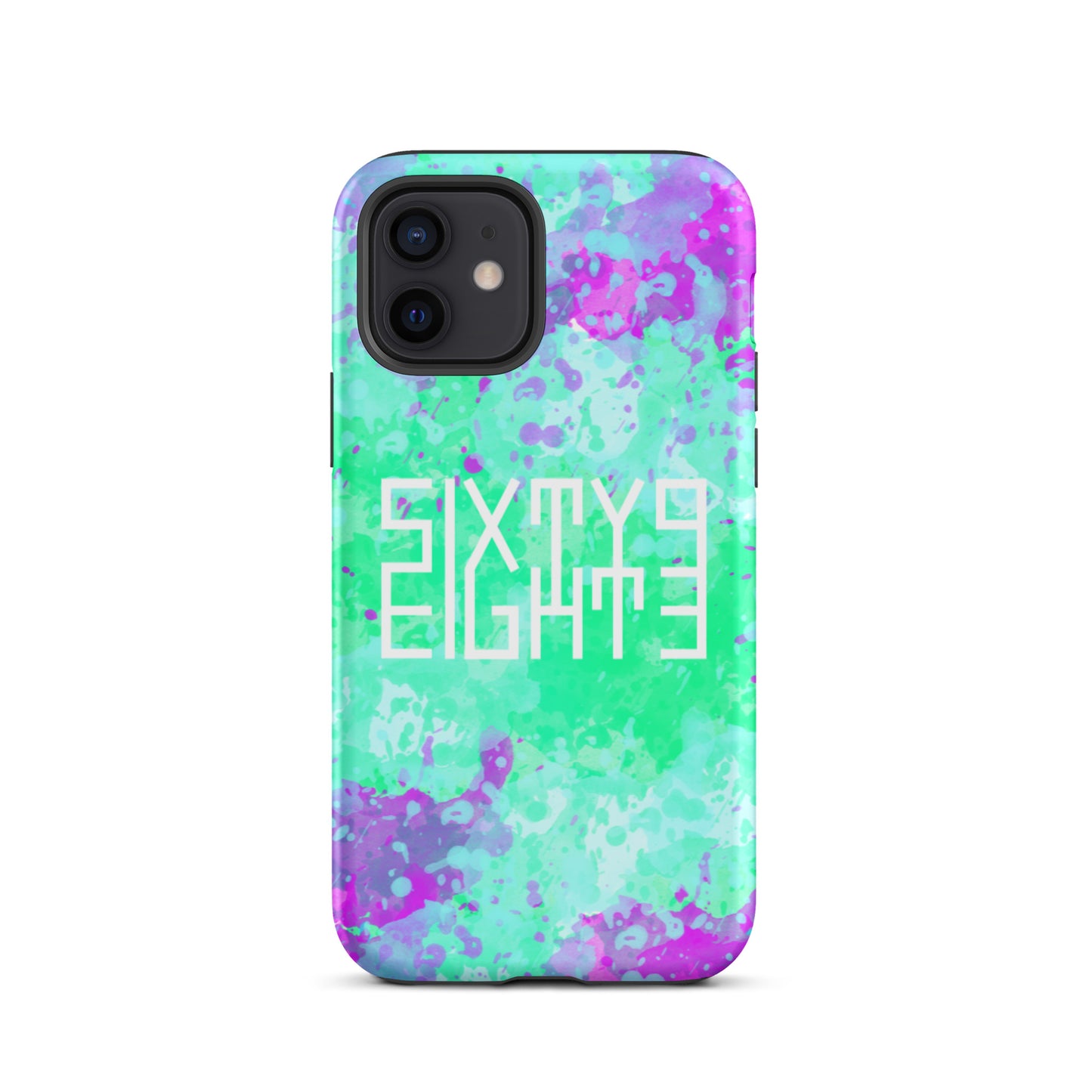 Sixty Eight 93 Logo White Incredible Marble Blue Tough iPhone Case