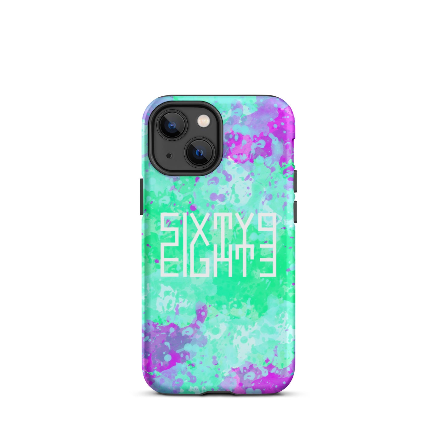 Sixty Eight 93 Logo White Incredible Marble Blue Tough iPhone Case