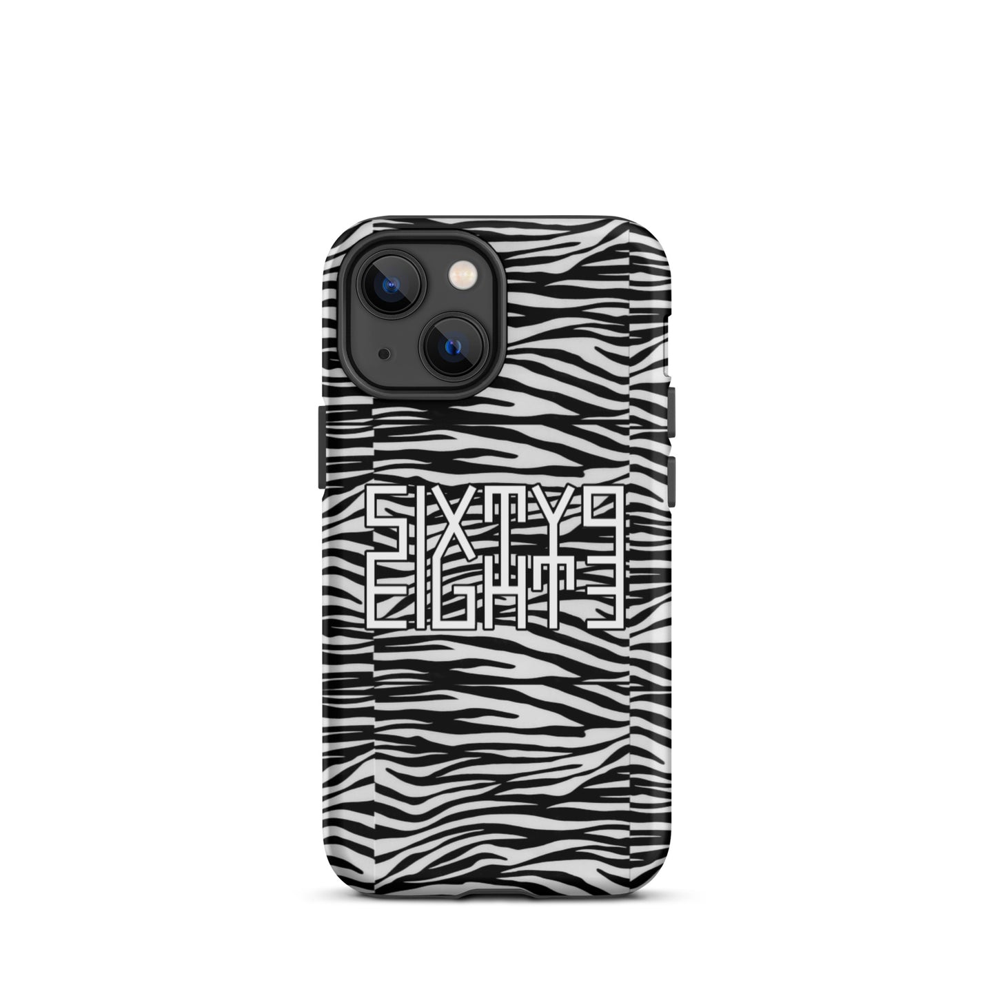 Sixty Eight 93 Logo White & Black OG Zebra Tough iPhone Case