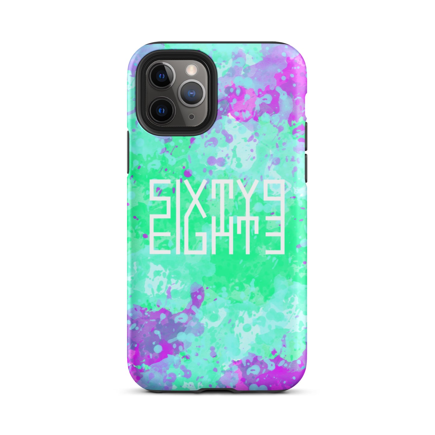 Sixty Eight 93 Logo White Incredible Marble Blue Tough iPhone Case