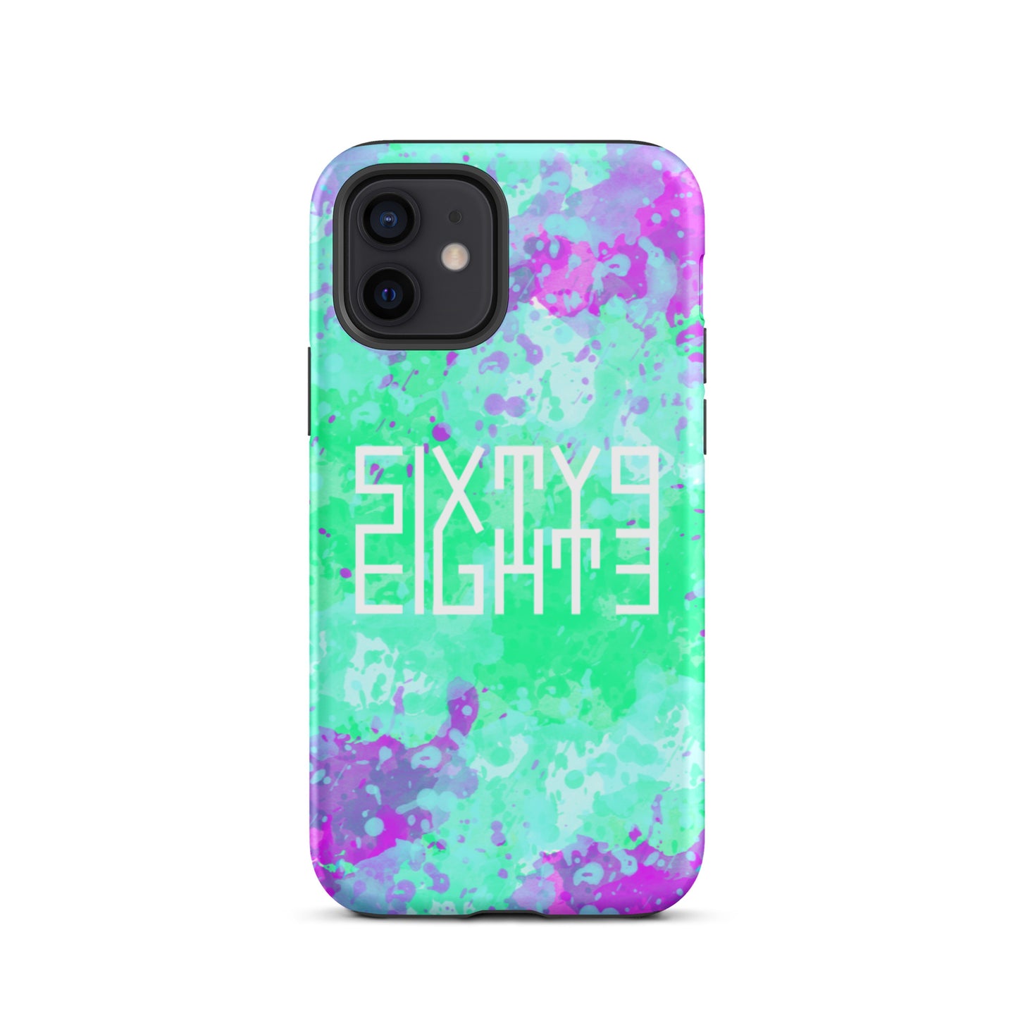 Sixty Eight 93 Logo White Incredible Marble Blue Tough iPhone Case