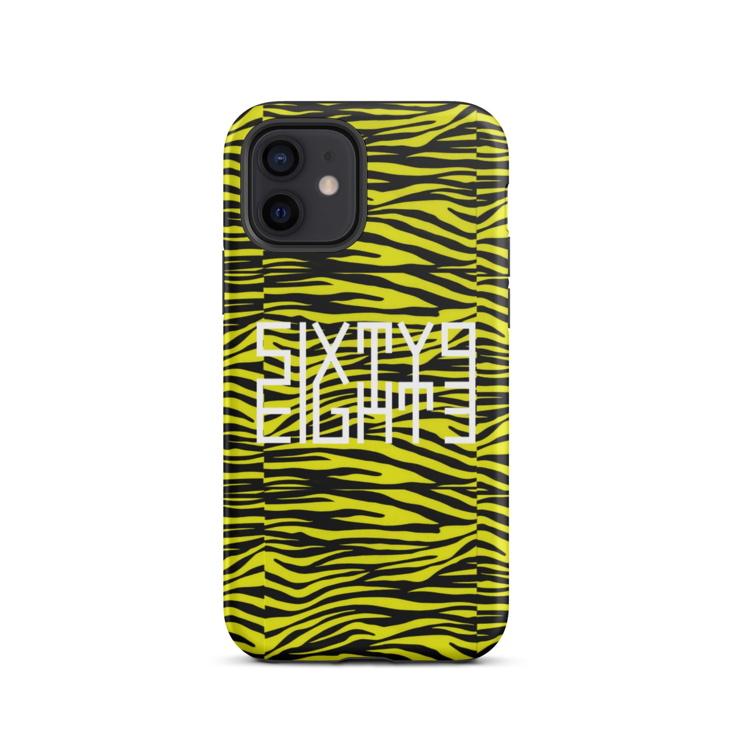 Sixty Eight 93 Logo White Zebra Black Lemonade Tough iPhone Case
