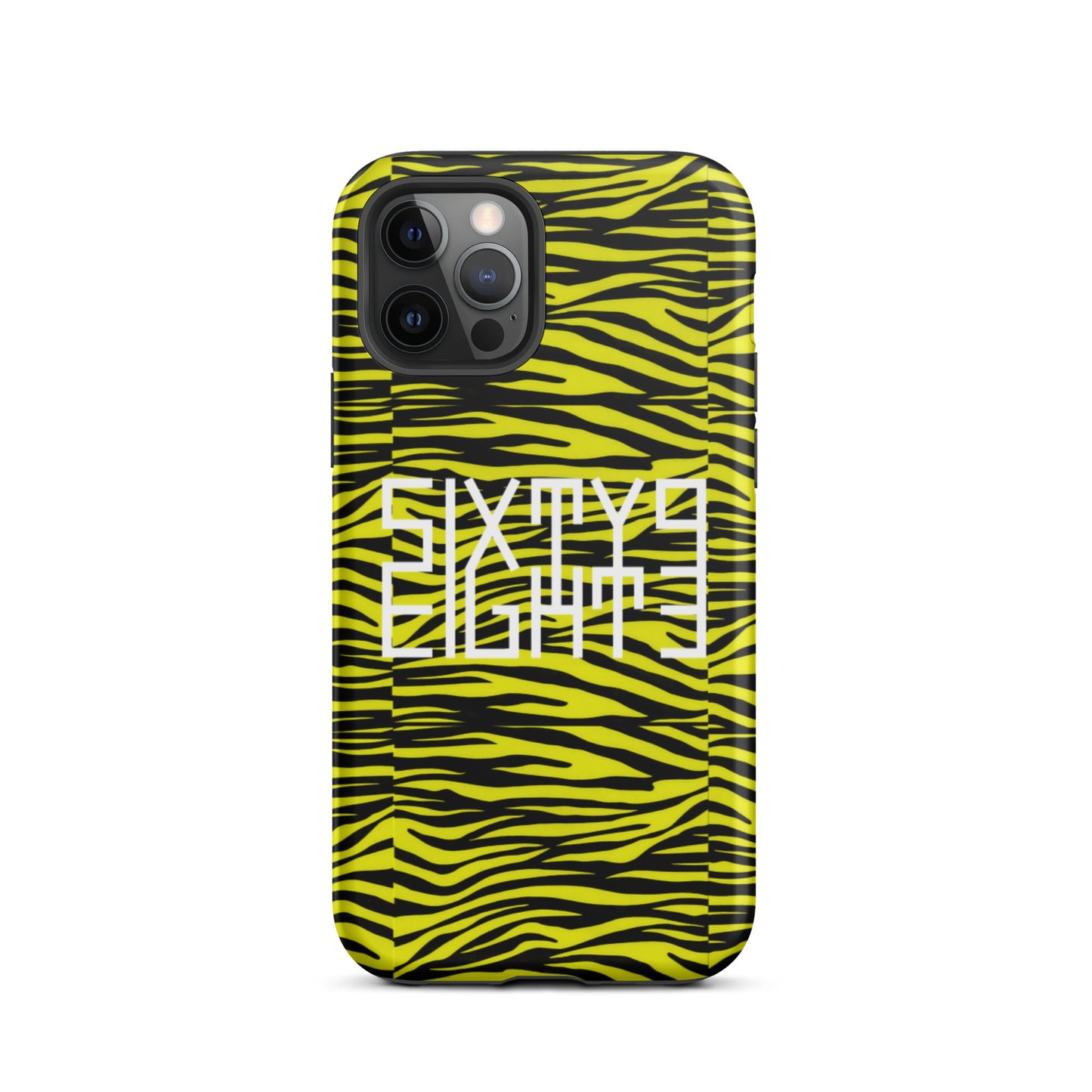 Sixty Eight 93 Logo White Zebra Black Lemonade Tough iPhone Case
