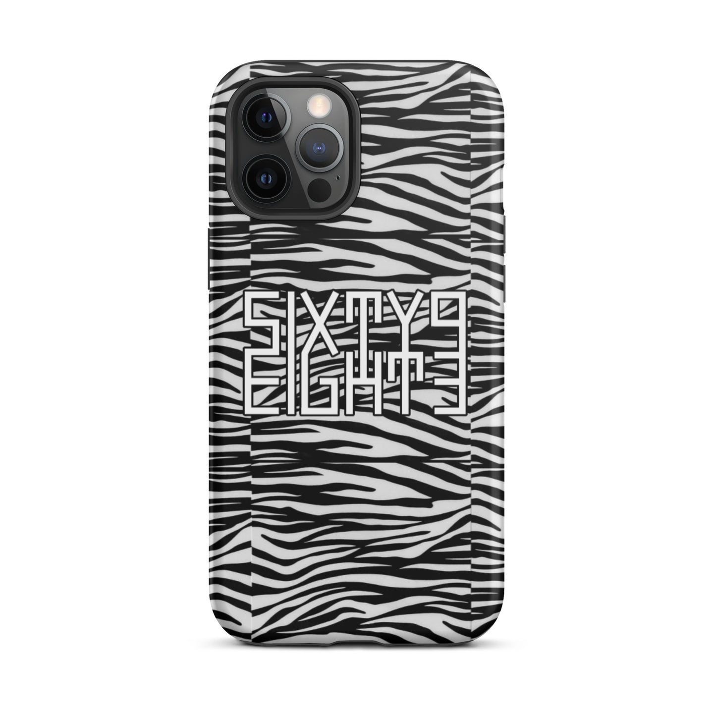 Sixty Eight 93 Logo White & Black OG Zebra Tough iPhone Case