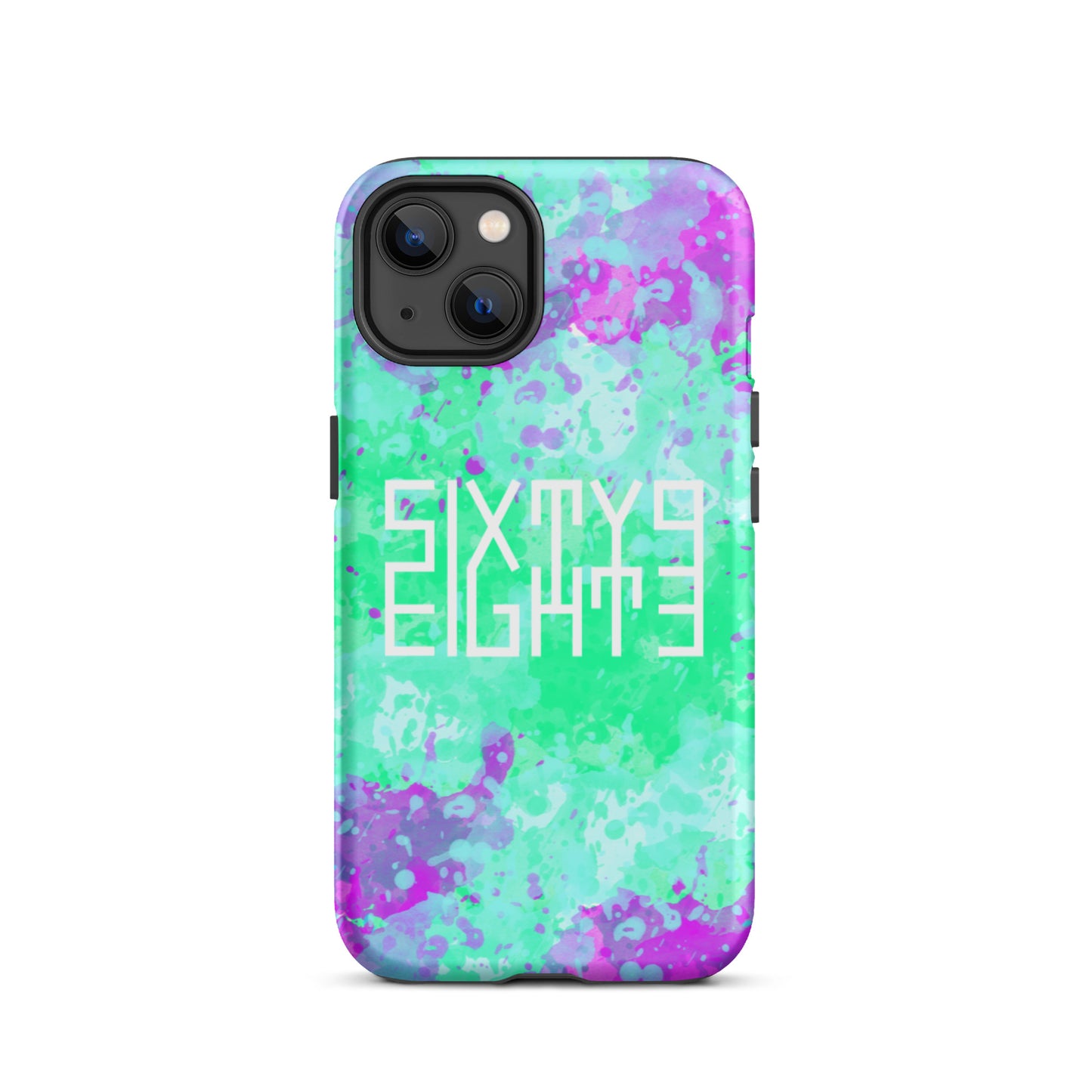 Sixty Eight 93 Logo White Incredible Marble Blue Tough iPhone Case