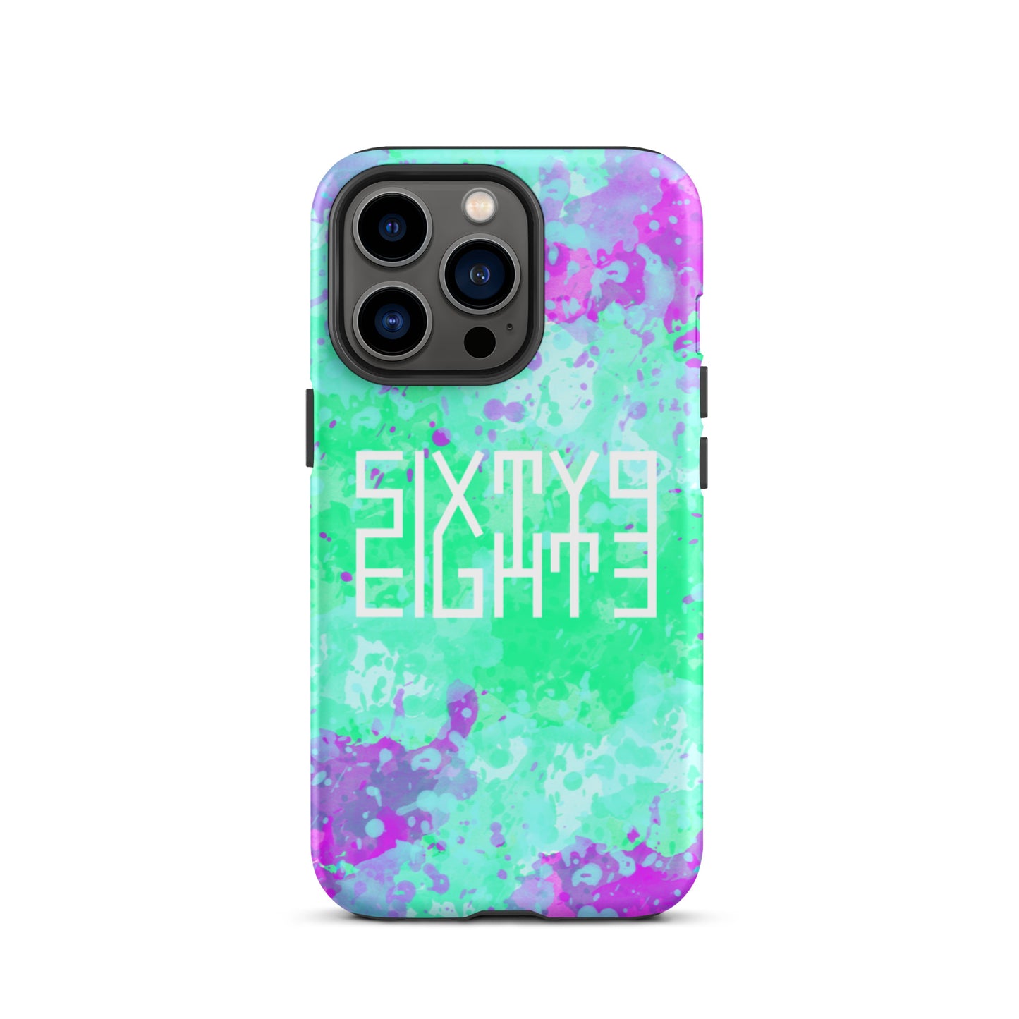 Sixty Eight 93 Logo White Incredible Marble Blue Tough iPhone Case