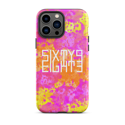 Sixty Eight 93 Logo White POY Tough iPhone Case