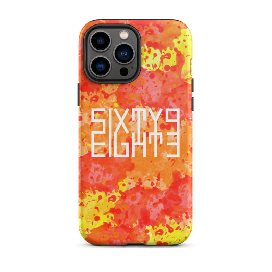 Sixty Eight 93 Logo White Sunburst Tough iPhone Case