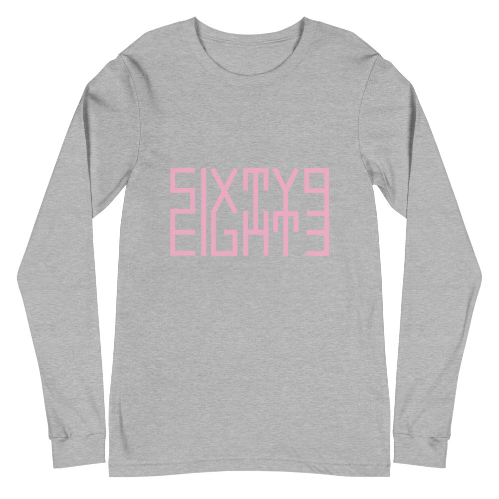 Sixty Eight 93 Logo Pink Unisex Long Sleeve Tee