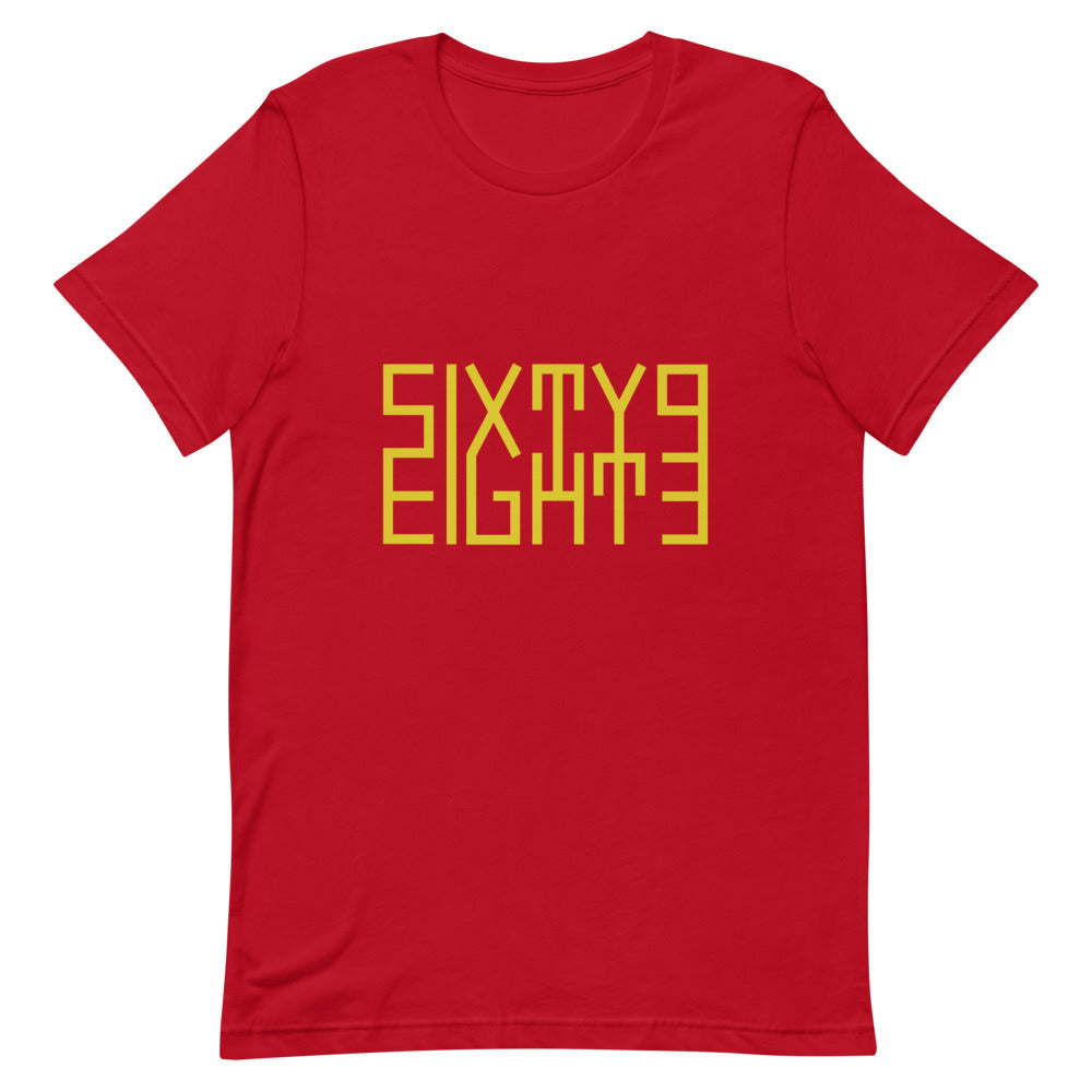 Sixty Eight 93 Logo Gold Unisex T-Shirt