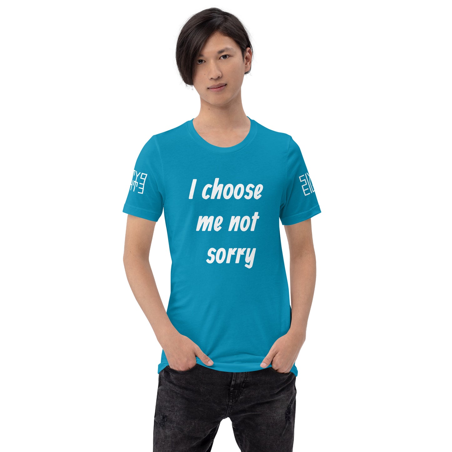 Sixty Eight 93 Logo White "I choose me not sorry" Unisex T-Shirt