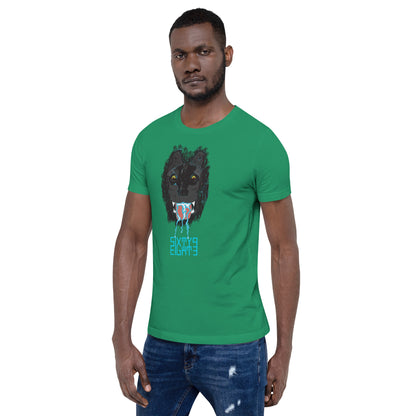 Sixty Eight 93 Logo Aqua Blue Salivating Wolf Tee