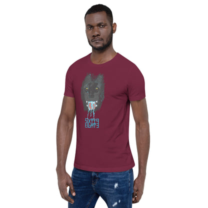 Sixty Eight 93 Logo Aqua Blue Salivating Wolf Tee