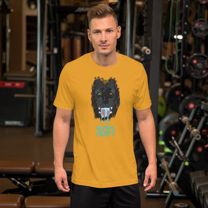 Sixty Eight 93 Logo Aqua Blue Salivating Wolf Tee