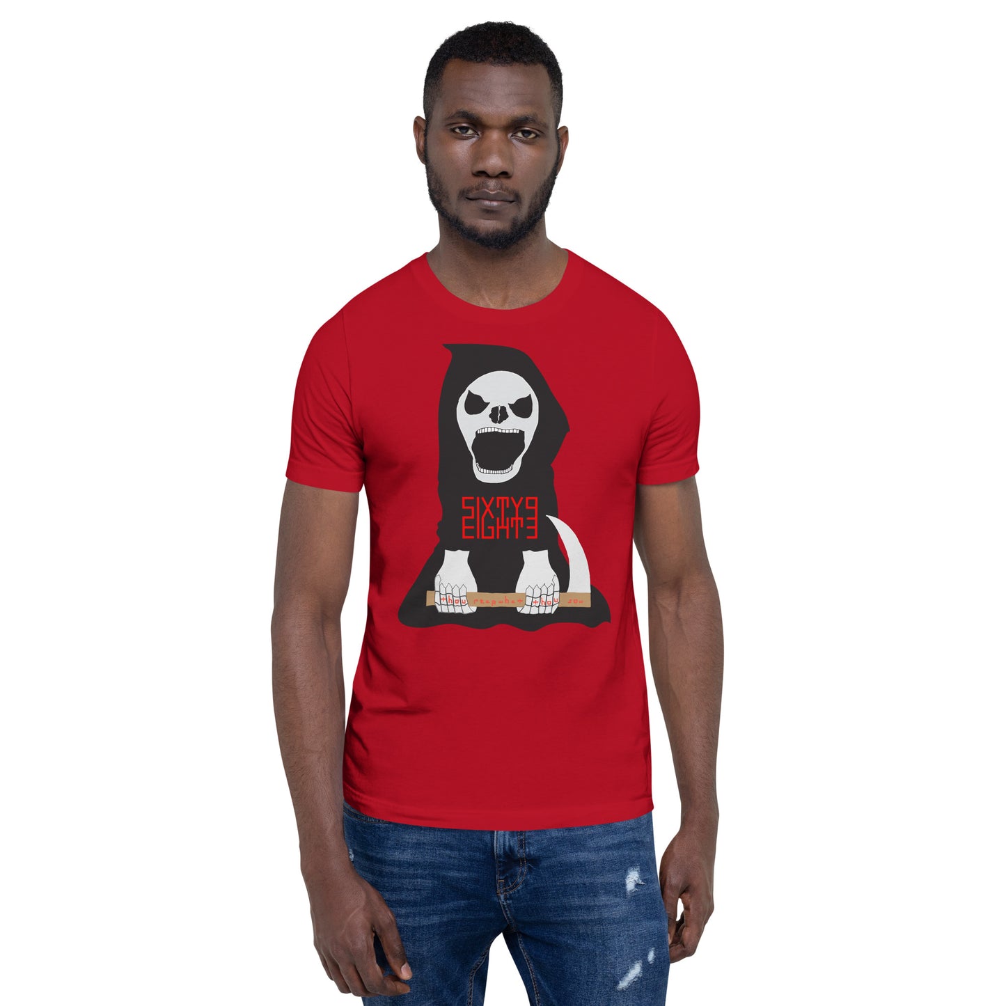Sixty Eight 93 Logo Red Reaper Tee