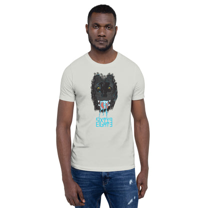 Sixty Eight 93 Logo Aqua Blue Salivating Wolf Tee