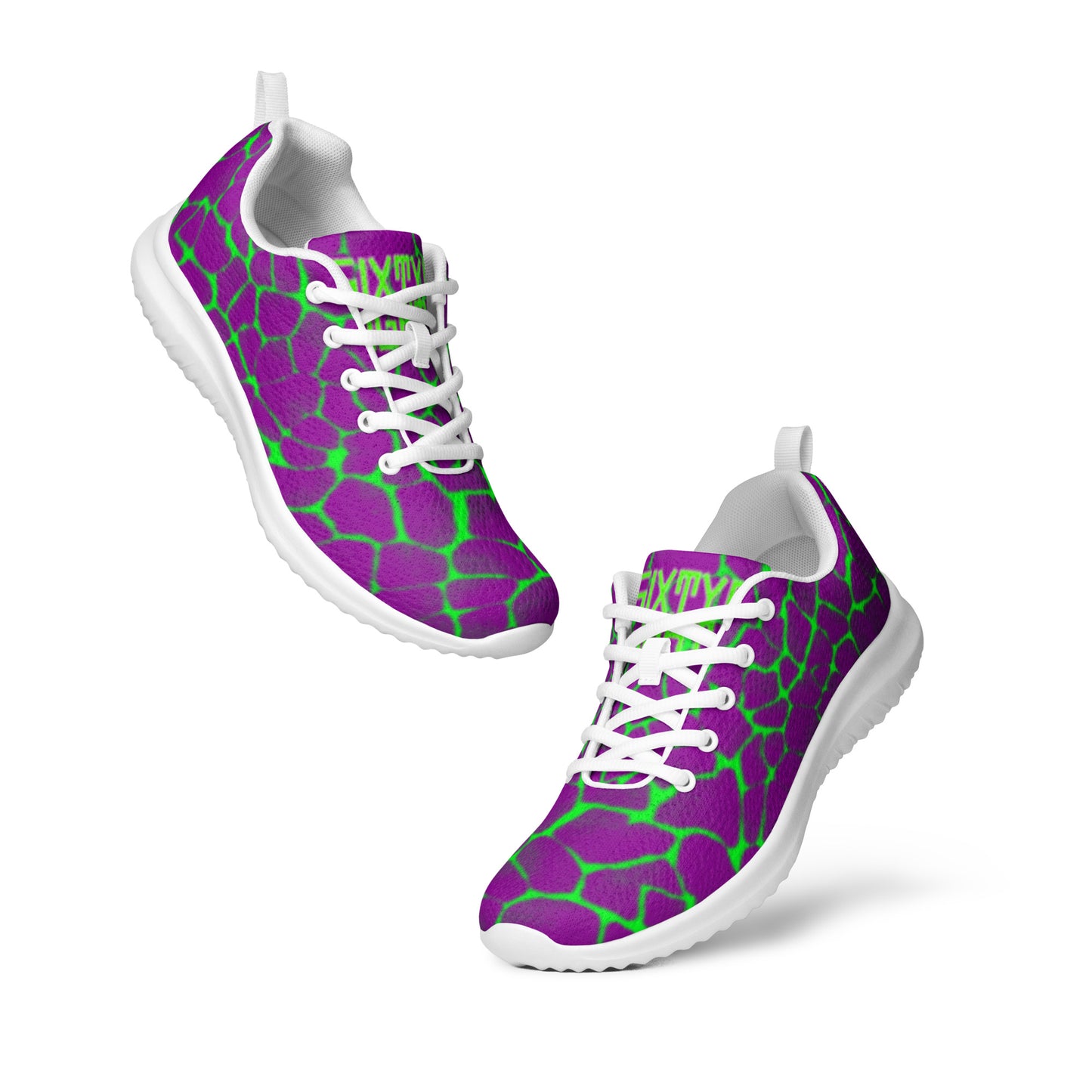 Sixty Eight 93 Lime Green & White Boa Purple Lime Women’s Athletic Shoes