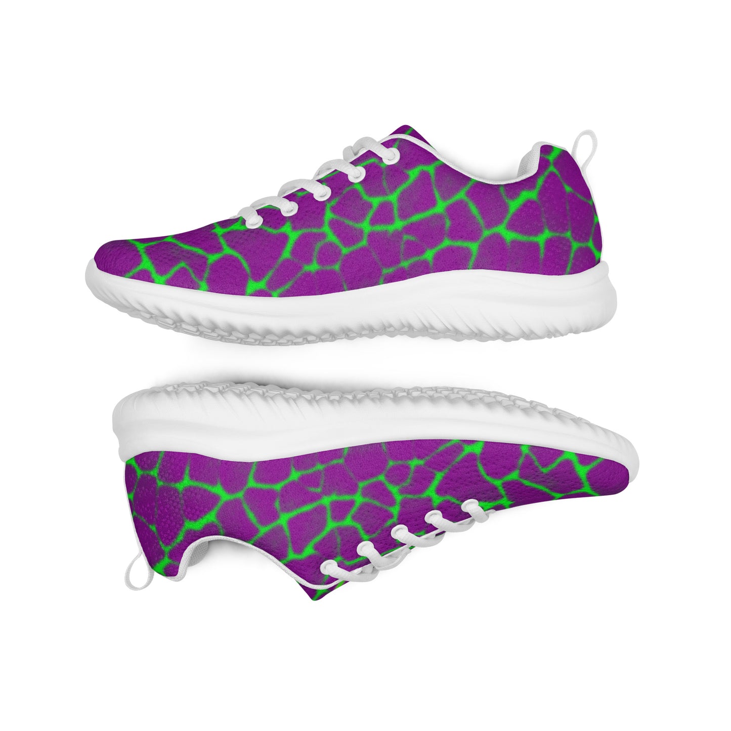 Sixty Eight 93 Lime Green & White Boa Purple Lime Women’s Athletic Shoes