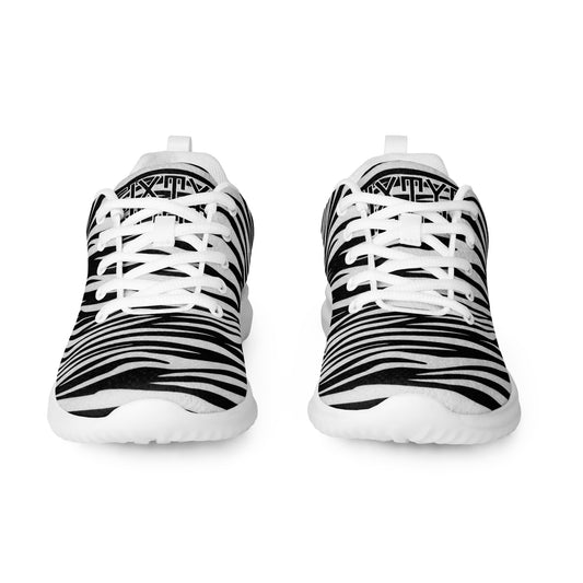 Sixty Eight 93 Logo White & Black OG Zebra Women’s Athletic Shoes