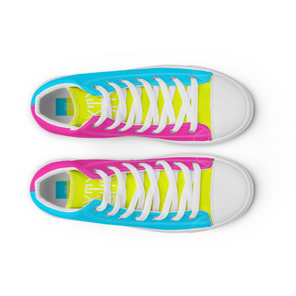 Sixty Eight 93 Logo White Berry Blue Lemonade Women's High Top Shoes