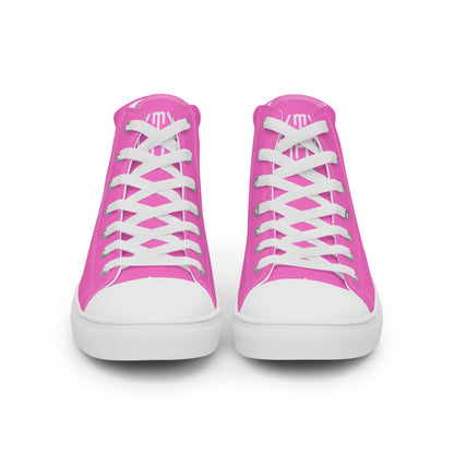 Sixty Eight 93 Logo White Pink Women's High Top Shoes