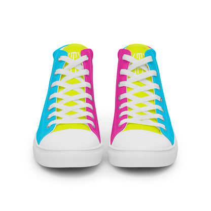 Sixty Eight 93 Logo White Berry Blue Lemonade Women's High Top Shoes
