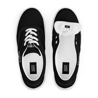 Sixty Eight 93 Logo White & Black Women's Low Top Shoes