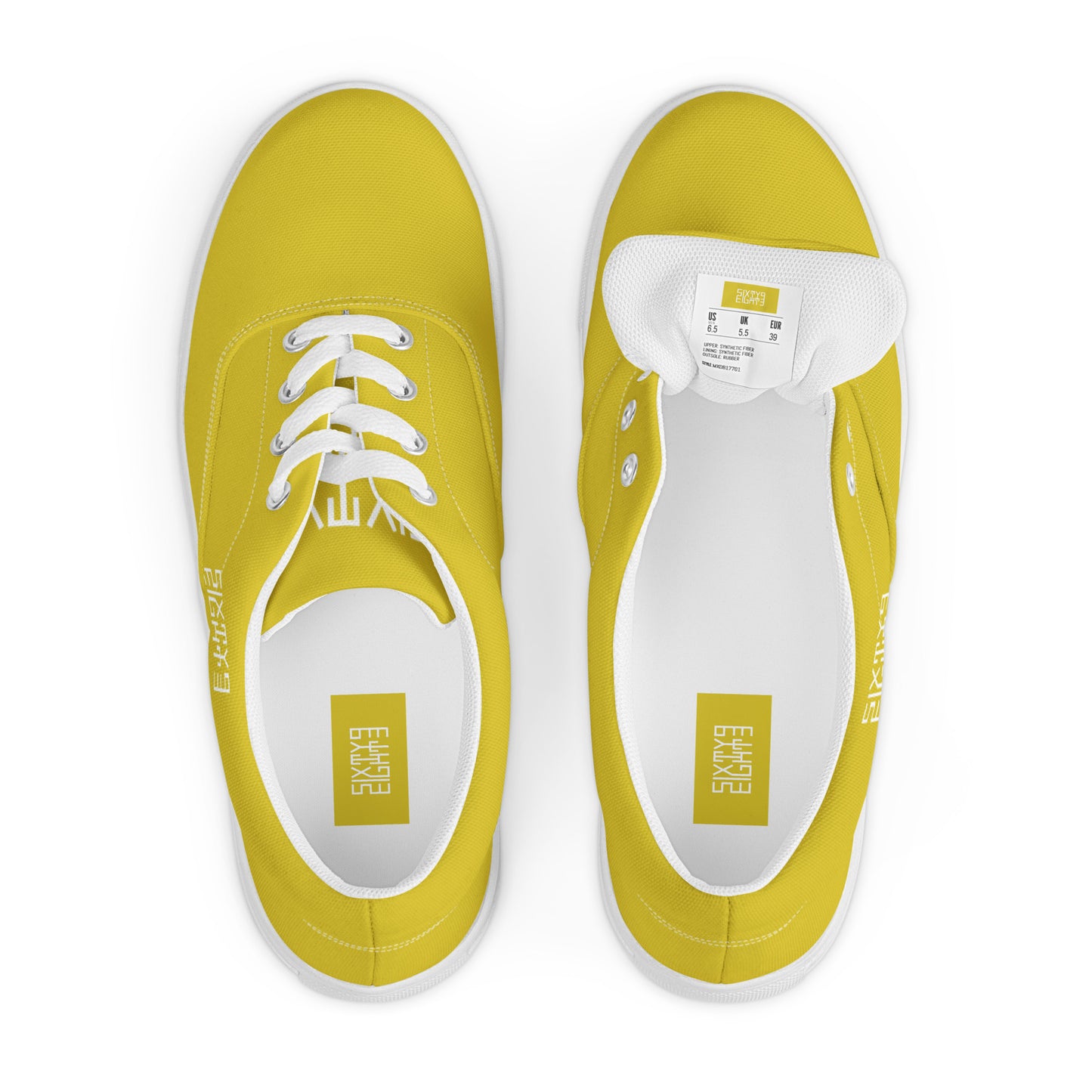 Sixty Eight 93 Logo White & Gold Women's Low Top Shoes