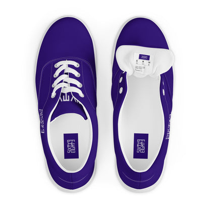 Sixty Eight 93 Logo White & Royal Blue Women's Low Top Shoes