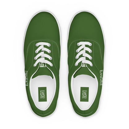 Sixty Eight 93 Logo White & Forest Green Women's Low Top Shoes